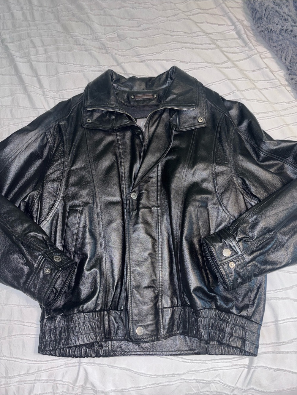 Wilsons Leather Black Bomber Jacket